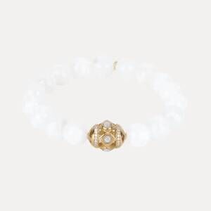 NEW BUDHAGIRL women's minerva bracelet in rainbow moonstone